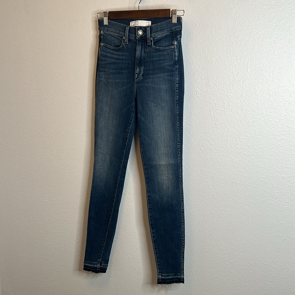 AYR The Riser High Rise Skinny Jeans in Neon Jupiter Size 25 - Picture 3 of 8